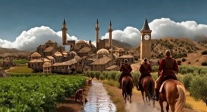 Το Βραχώρι (Αγρίνιο) κατά την Οθωμανική περίοδο. Αναπαράσταση με τεχνητή νοημοσύνη.